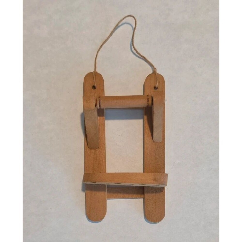 Vintage Dollhouse Miniature Wooden Kitchen Wall Rack Rolling Pin 1:12 Scale